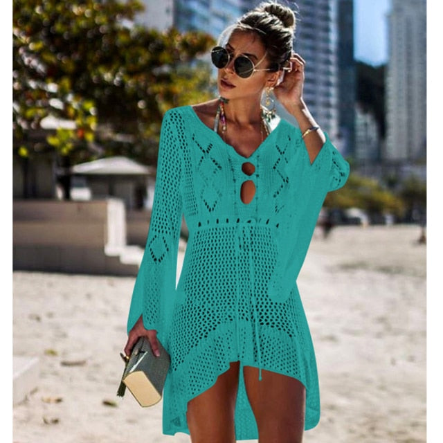 New Knitted Beach Cover Up