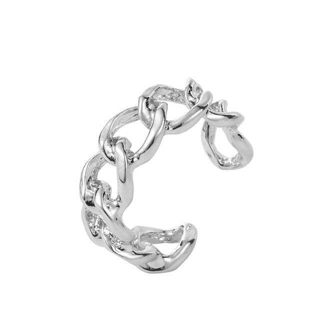 Gold Plating Chain Shape Ring