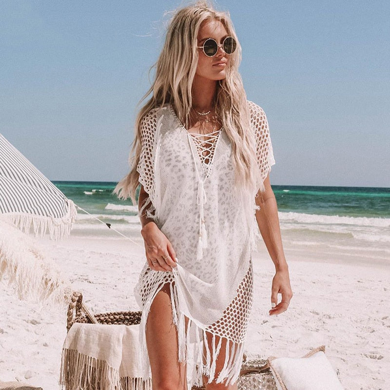 New Knitted Beach Cover Up