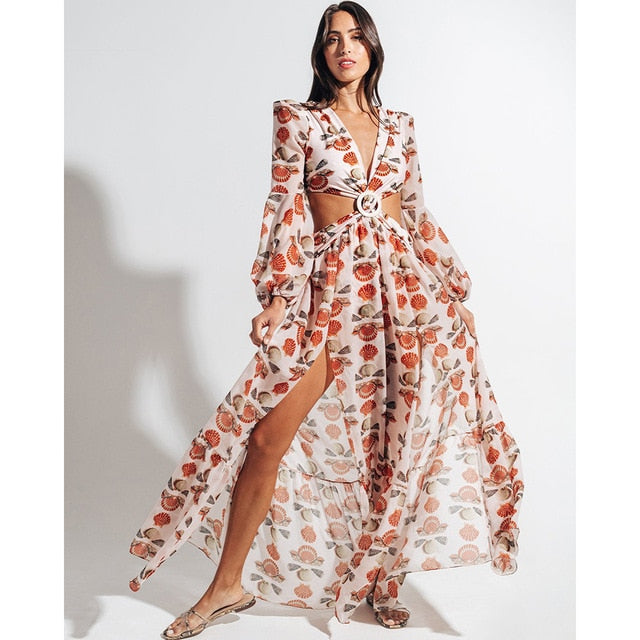 Floral Beach Dress Summer Swimsuit