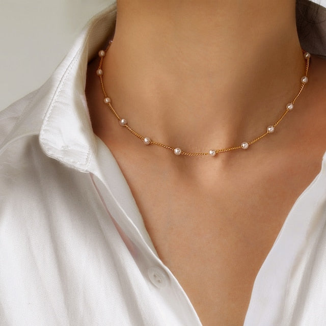 New Beads Pearl Necklace