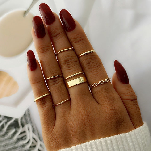 Fashion Punk Minimalist Ring