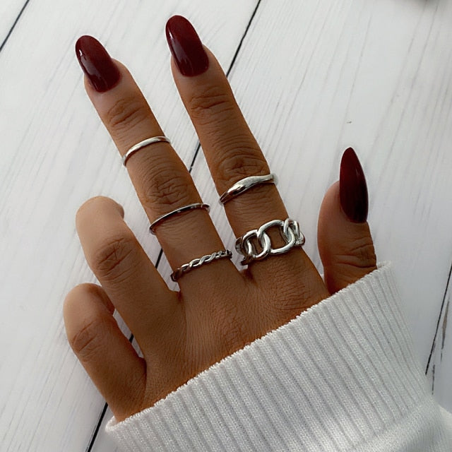 Fashion Punk Minimalist Ring