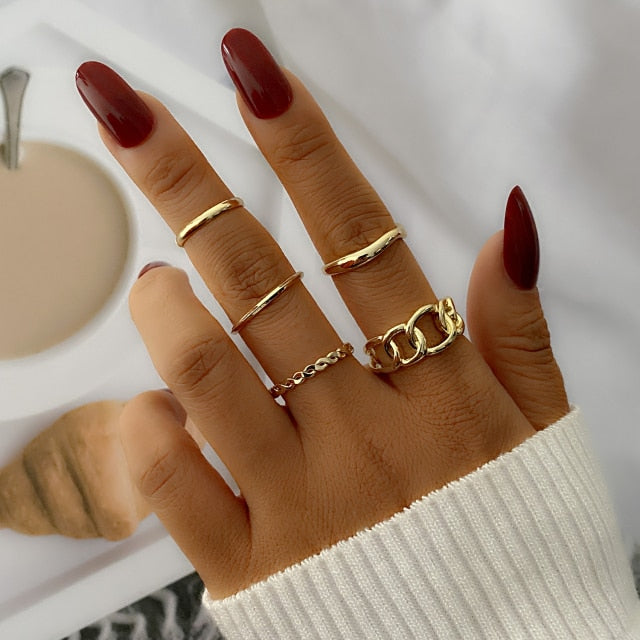 Fashion Punk Minimalist Ring