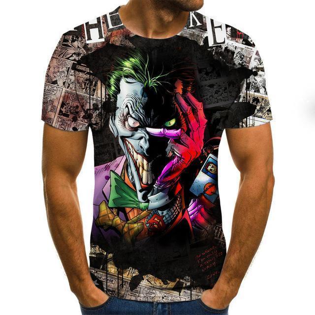 Clown Joker 3D Print T-Shirts