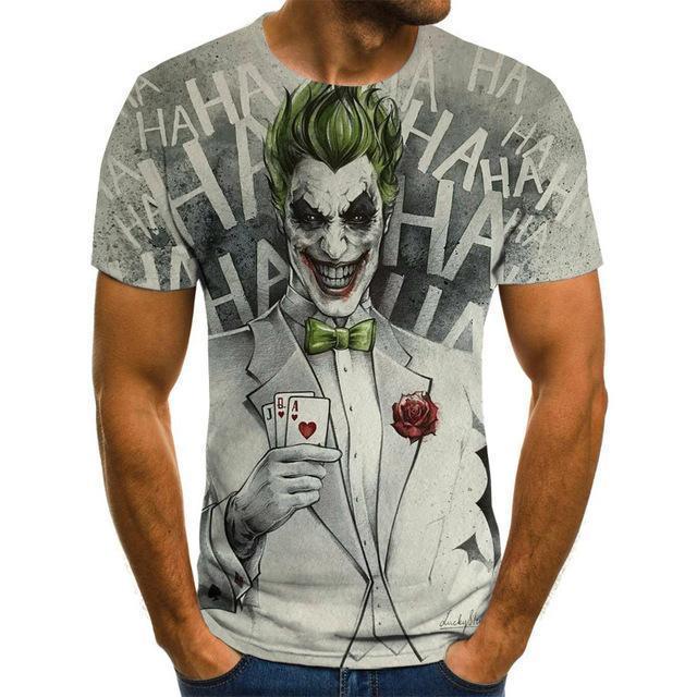 Clown Joker 3D Print T-Shirts