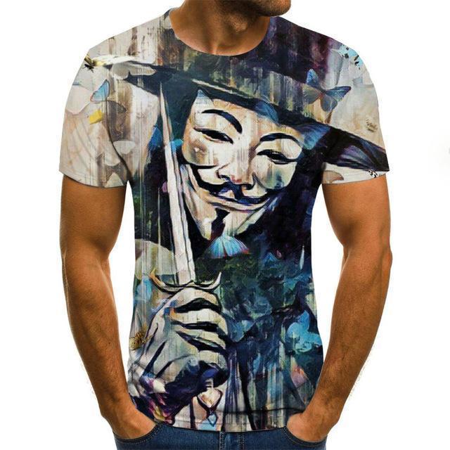 Clown Joker 3D Print T-Shirts