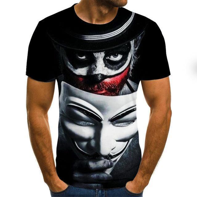 Clown Joker 3D Print T-Shirts