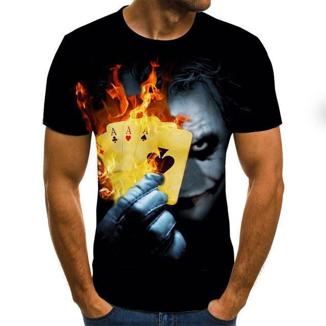 Clown Joker 3D Print T-Shirts